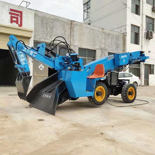 輪胎式耙斗機柴電混合扒斗裝載機 小型折尾扒渣機的生產與應用